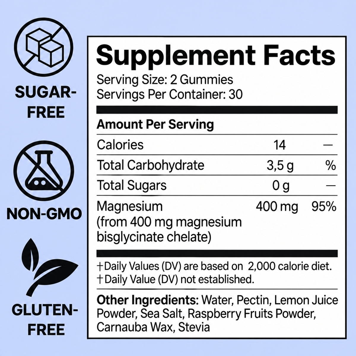 Ulloo Magnesium Bisglycinate Gummies