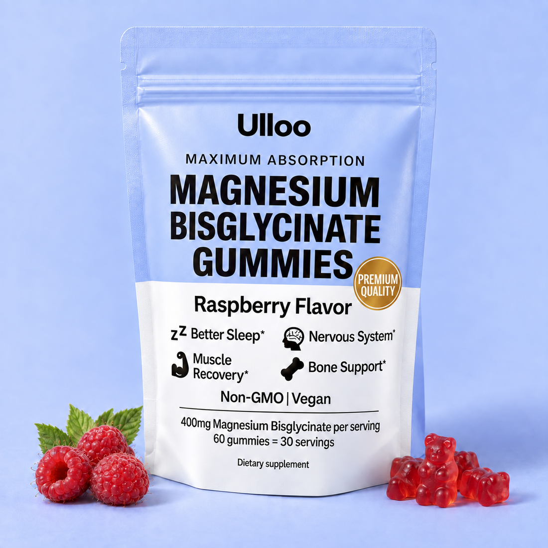 Ulloo Magnesium Bisglycinate Gummies